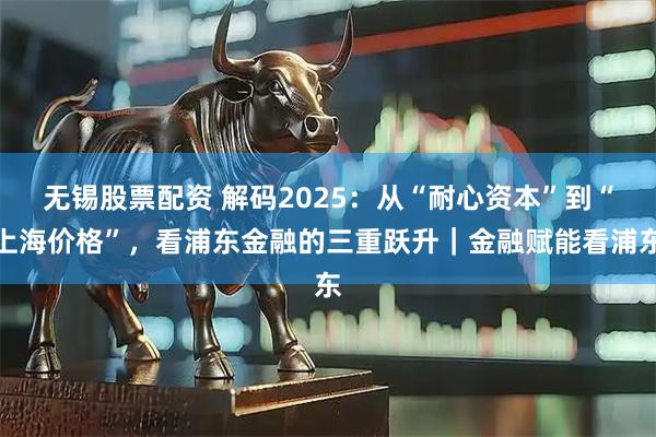 无锡股票配资 解码2025：从“耐心资本”到“上海价格”，看浦东金融的三重跃升｜金融赋能看浦东